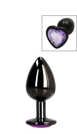 HEART GEM BLACK / PURPLE M