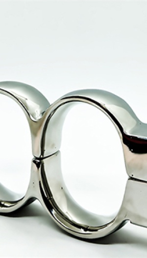 STAINLESS STEEL IRISH HANDCUFFS - LARGE Ø 70 MM