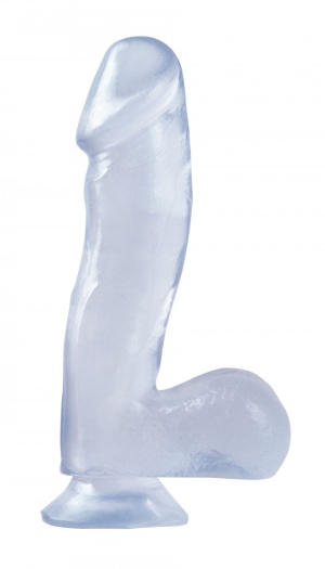 BASIX 6.5" DONG W SUCTION CUP CLEAR
