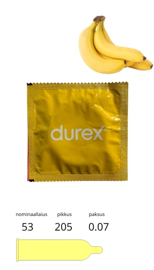 DUREX PLEASURE FRUITS 1TK BANAAN