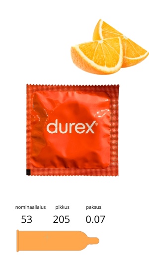 DUREX PLEASURE FRUITS 1TK APELSIN