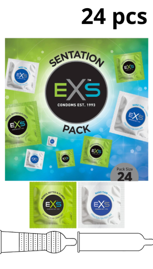 EXS SENSATION PACK 24 CONDOMS