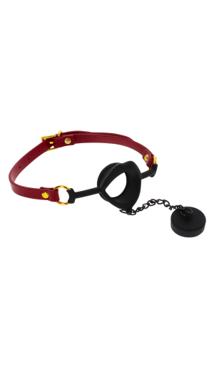 OPEN MOUTH GAG WITH PLUG - TABOOM
