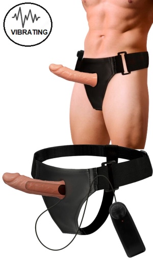 BENNY STRAP-ON HOLLOW EXTENDER VIBRATOR