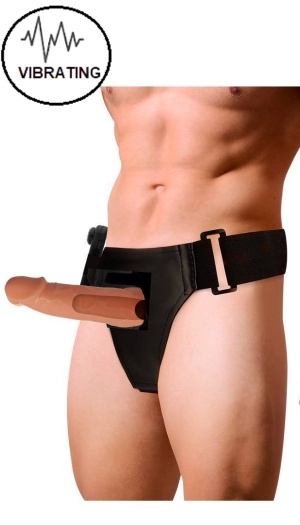 17CM / 4,5CM HOLLOW VIBRATING STRAP-ON WILLIAM HARNESS ATTRACTION