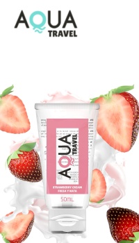 AQUA TRAVEL WATERBASED STRAWBERRY CREAM 50 ml