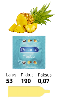 PASANTE TROPICAL CONDOM PINEAPPLE 1TK