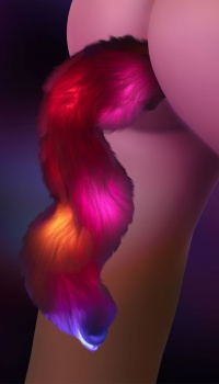 LED UNICORN TAIL PINK