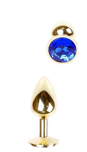 BOSS - GOLD PLUG DARK BLUE CRYSTAL S