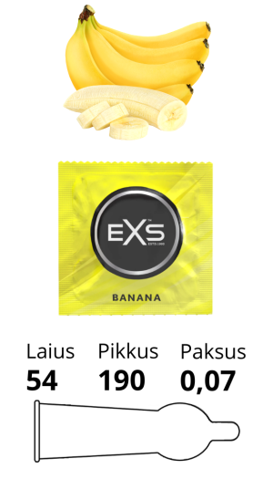 EXS BANANA CONDOM 1tk