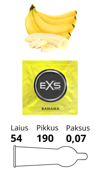 EXS BANANA CONDOM 1tk