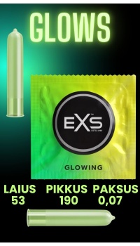 EXS GLOWING CONDOM 1tk