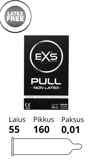 EXS PULL - ULTRA THIN NON-LATEX CONDOMS 3 tk.
