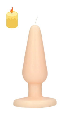 SCANDALOUS CANDLES - BUTT PLUG FLESH