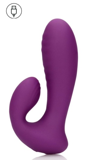ULTRA SOFT SILICONE G-SPOT VIBRATOR PURPLE