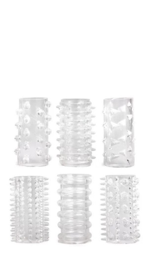 POWER PENIS SLEEVE SET CLEAR