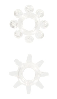 POWER STRETCHY RINGS CLEAR 2PCS