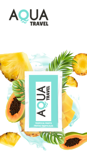 TROPICAL FRUITS 6 ML WATERBASED FLAVORED LUBRICANT AQUA TRAVEL