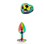 OHMAMA - ANAL PLUG IRIDESCENT HEART SMALL