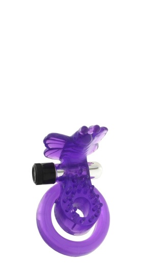 COCK&BALL RING BUTTERFLY JELLY VIBE