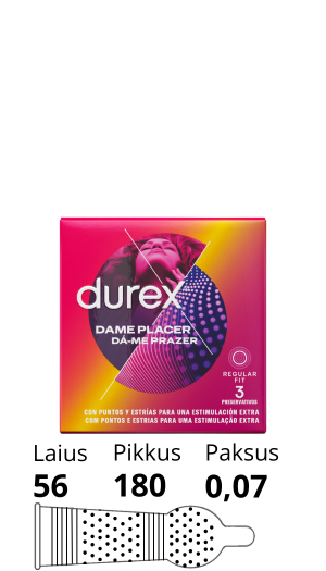 DUREX PLEASURE ME TEXTURED CONDOMS 3pcs