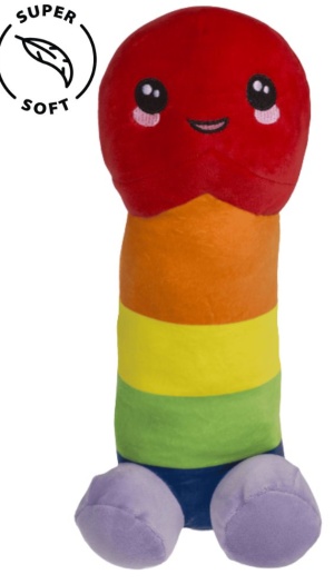 CUTE RAINBOW PENIS PLUSHIE 30cm