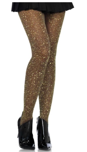 LUREX SHIMMER SHEER PANTYHOSE O/S