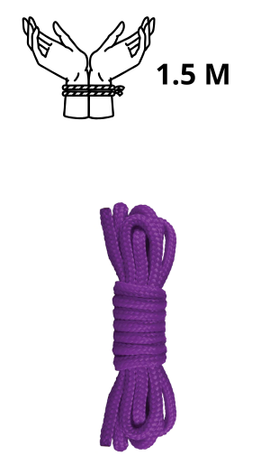 JAPANESE MINI ROPE 1,5m PURPLE