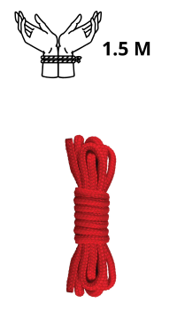 JAPANESE MINI ROPE 1,5m RED
