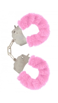 FURRY FUN CUFFS PINK PLUSH