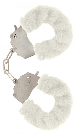 FURRY FUN CUFFS WHITE PLUSH