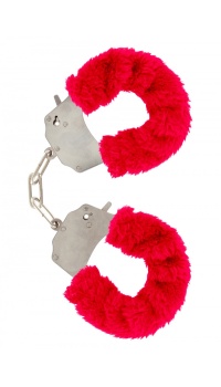 FURRY FUN CUFFS RED PLUSH
