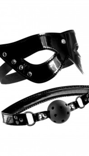 FFLE MASQUERADE MASK & BALL GAG