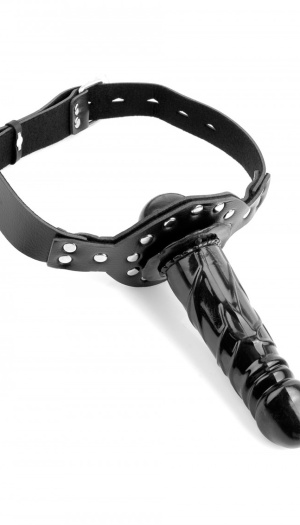 FF BALL GAG WITH DILDO BLACK