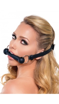 SILICONE BIT GAG BLACK