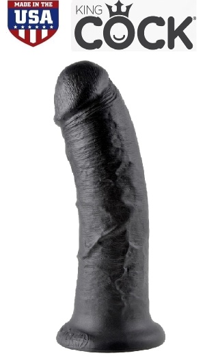 KING COCK 8 INCH BLACK