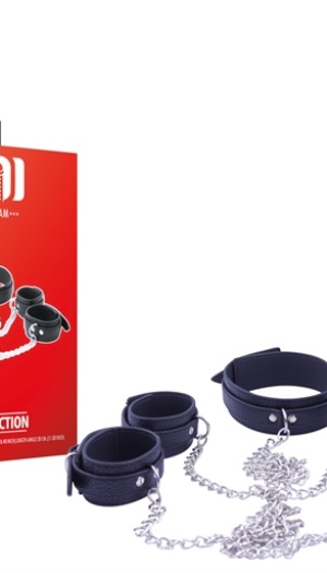 CHAIN REACTION - WRIST & ANKLE CUFFS WITH COLLAR