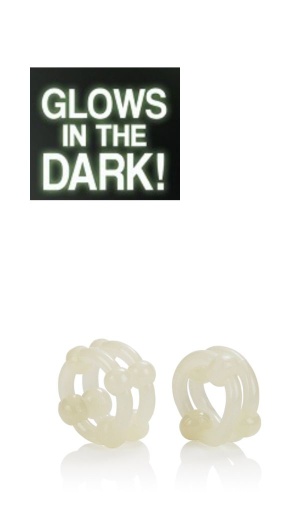 ISLAND RINGS DOUBLE STACKER GLOW white