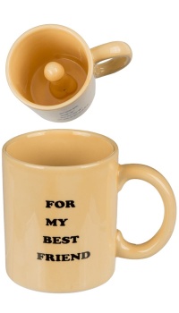 CERAMIC MUG WITH PENIS FOR MY BEST FRIEND