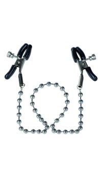 SILVER BEADED NIPPLE CLAMPS