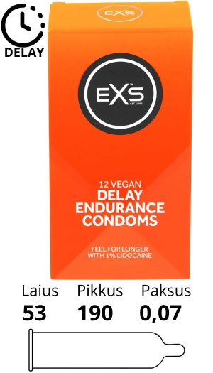 EXS DELAY CONDOMS 12 TK.
