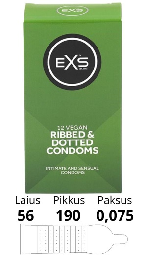EXS RIBBED, DOTTED 12 TK.