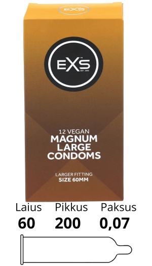 EXS MAGNUM LARGE CONDOMS 12TK.