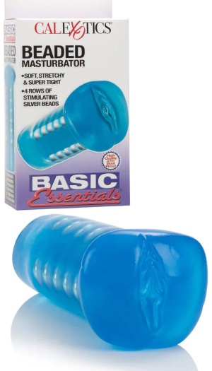 BASIC ESSENTIALS BEADED MASTRUBATOR