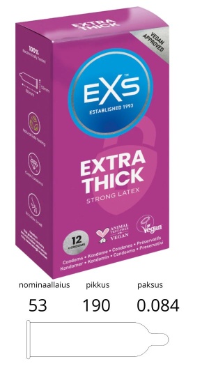 EXS EXTRA THICK CONDOM 12TK.