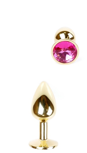 EXCLUSIVITY ANAL PLUG GOLD/PINK SMALL