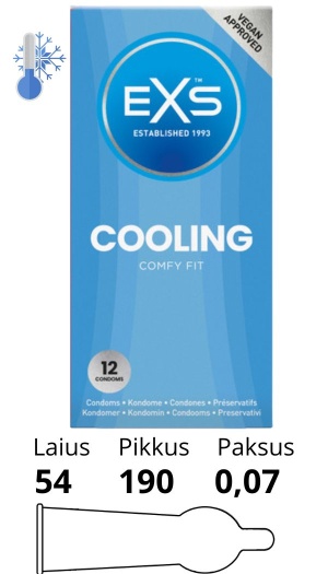 EXS COOLING CONDOMS 12 PACK