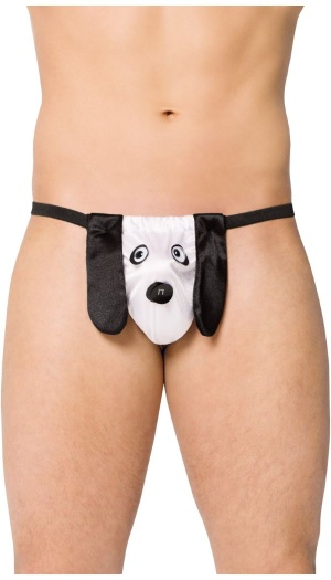 THONG PLAYFUL PUP WHITE