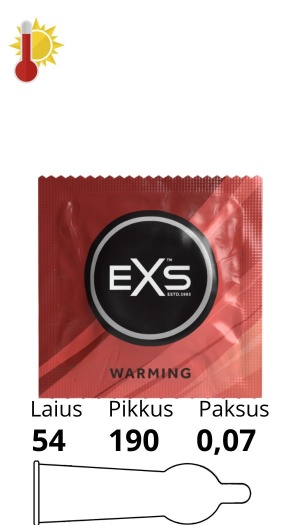 EXS WARMING CONDOMS 1 tk.