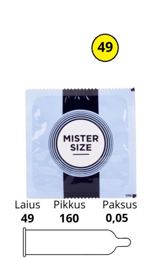 MISTER SIZE 49MM 1TK.